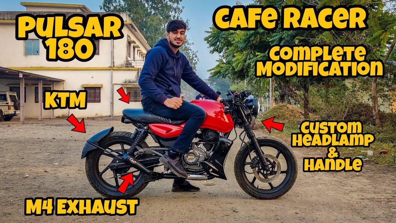Cafe Racer Modification on PULSAR 180 | Loud M4 Exhaust!!! Public Reaction | Price? #MxK