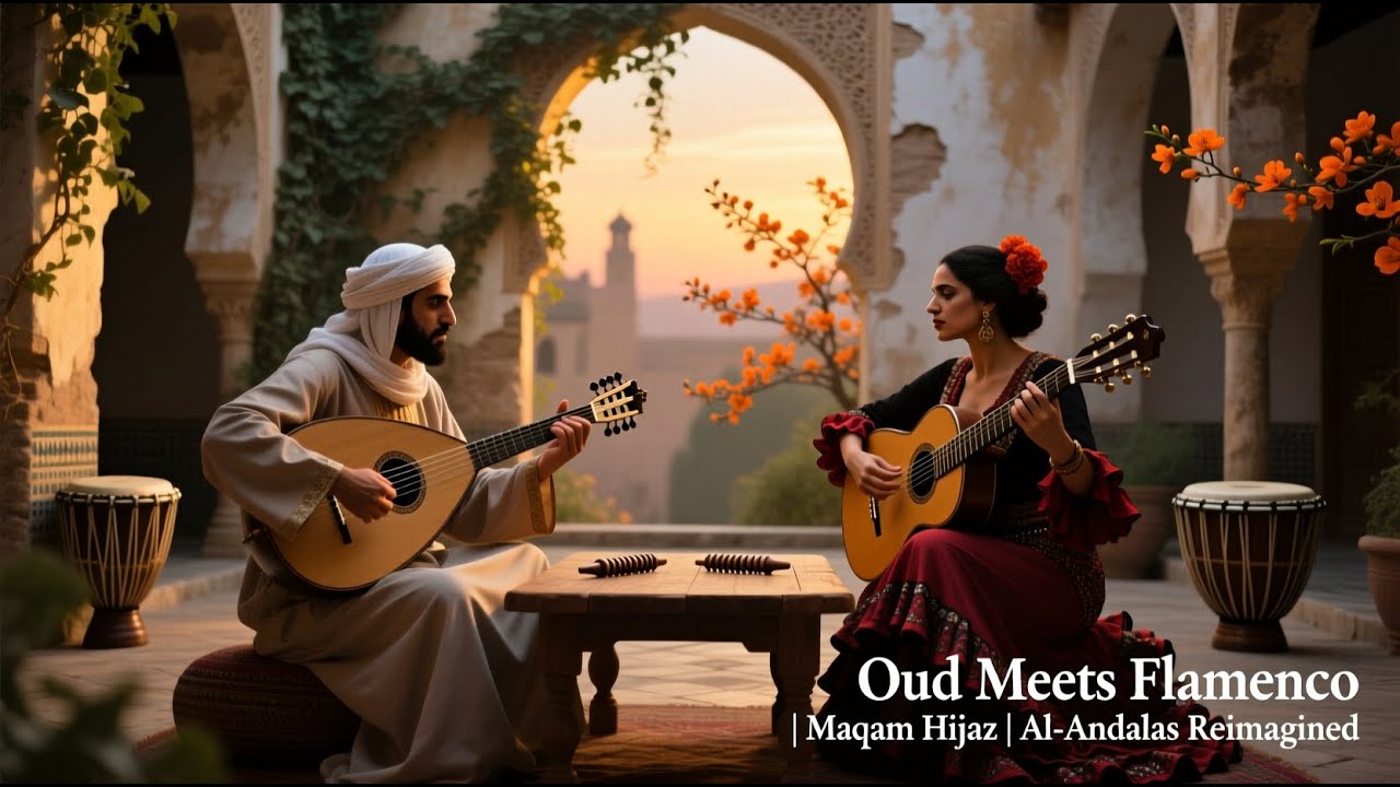 Oud Meets Flamenco | Arabic & Spanish Fusion | Maqam Hijaz | Instrumental World Music part 67