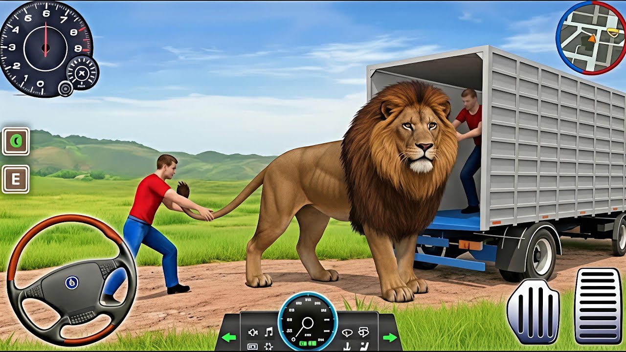 Перевозка животных | Игра про вождение грузовика для перевозки животных в 3D - Грузовик для перев...