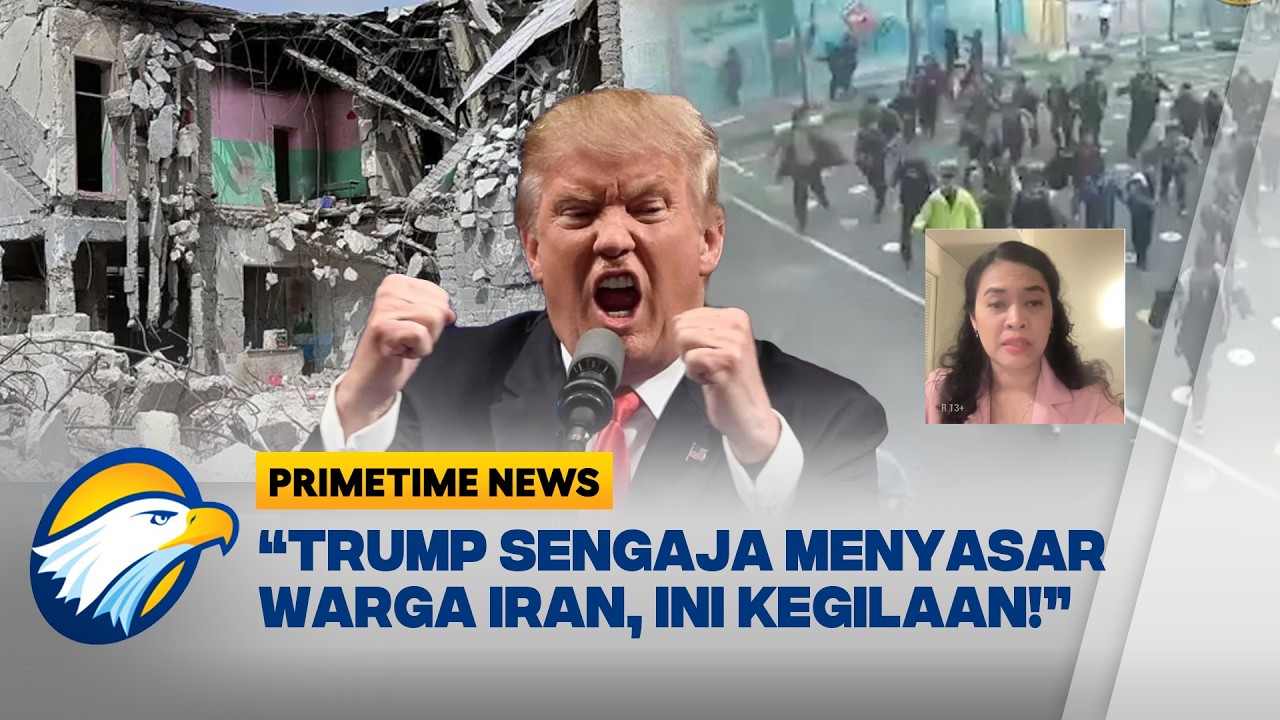 HANTAM SEKOLAH IRAN, TRUMP DICAP PEMBOHONG & DIKECAM WARGANYA | Primetime News