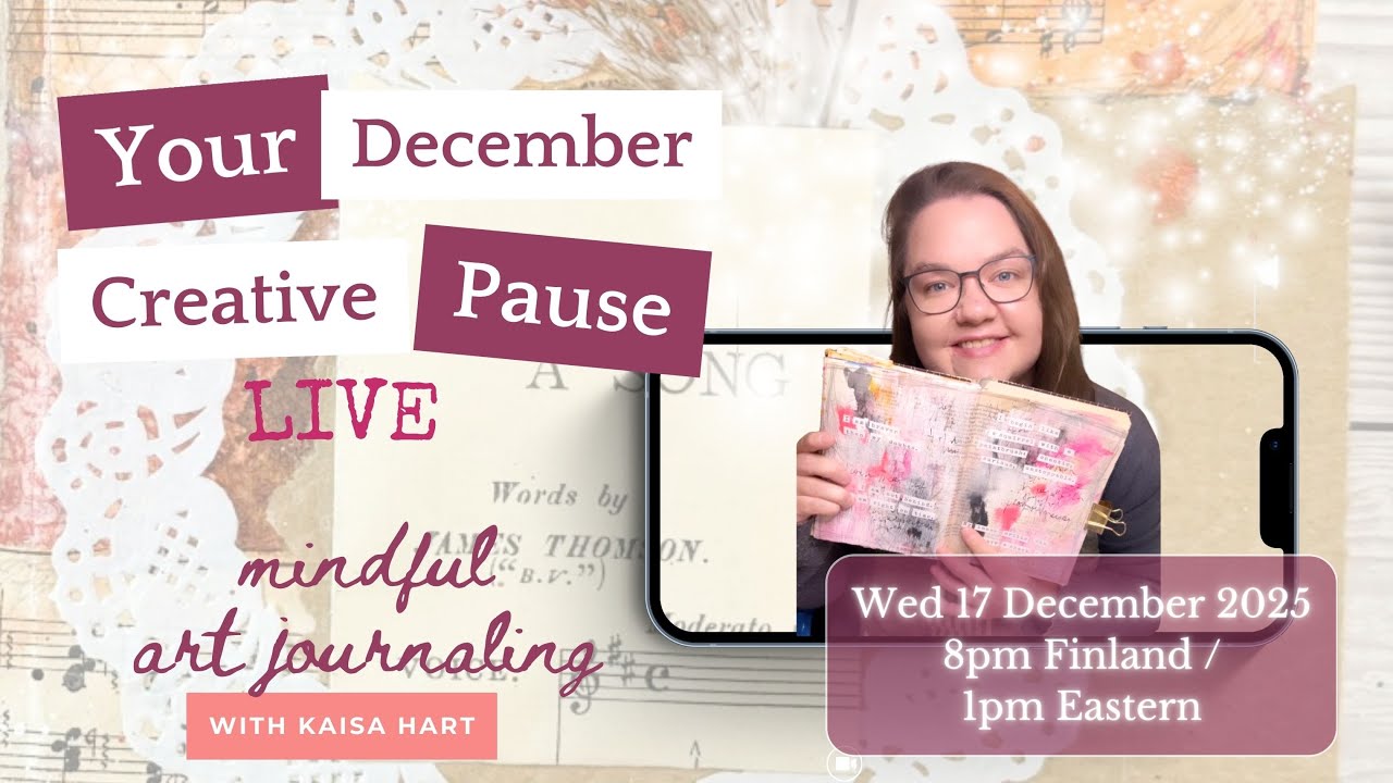 Art Journal With Me Live | Relaxing Mixed Media Layers 💖