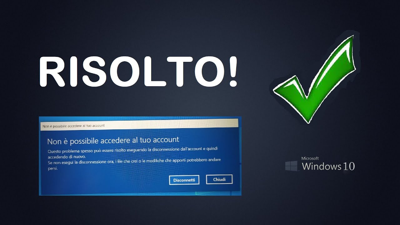 Risolvi il problema dell'account temporaneo di WIndows 10