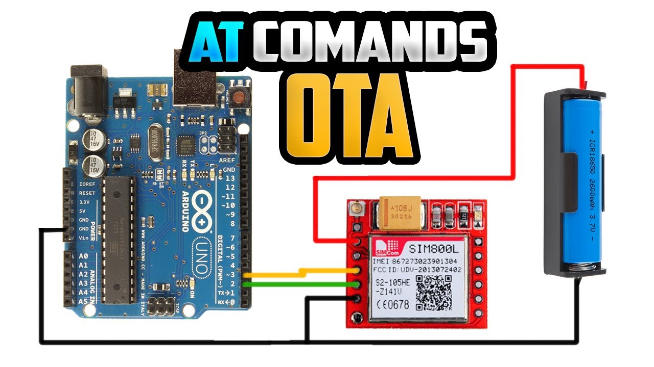 SIM800L AT Commands Over The Air using SMS | Arduino GSM Project