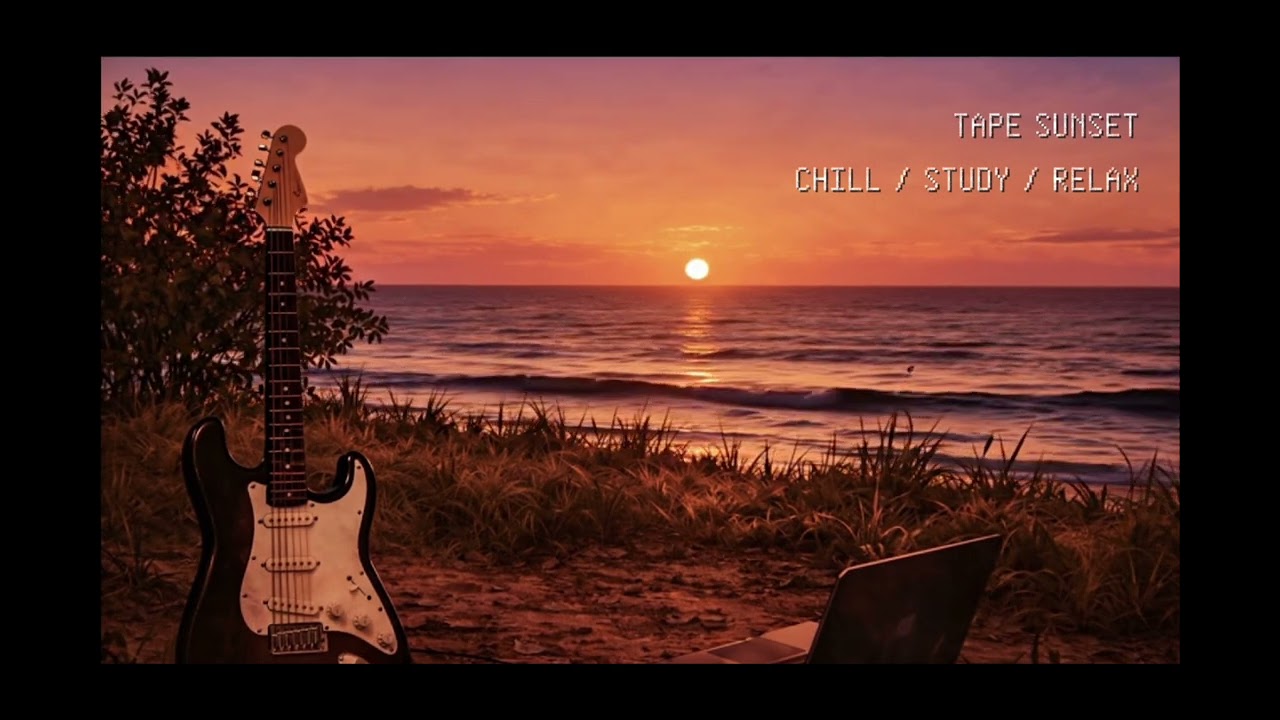 Tape Sunset 🌅  Chillhop Guitar Beat | Lofi Study & Relax Music