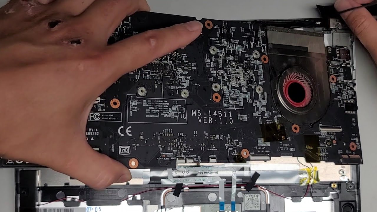 MSI PS42 8RB Prestige Series Disassembly RAM SSD Hard Drive Upgrade Repair Thermal Paste Application