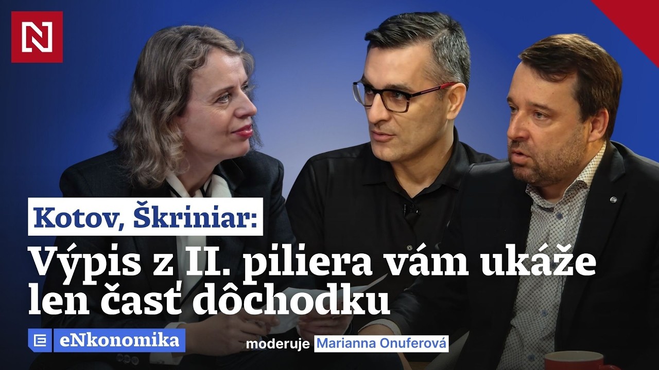 Výpis z II. piliera vám ukáže len časť dôchodku, nepanikárte, radia Kotov a Škriniar