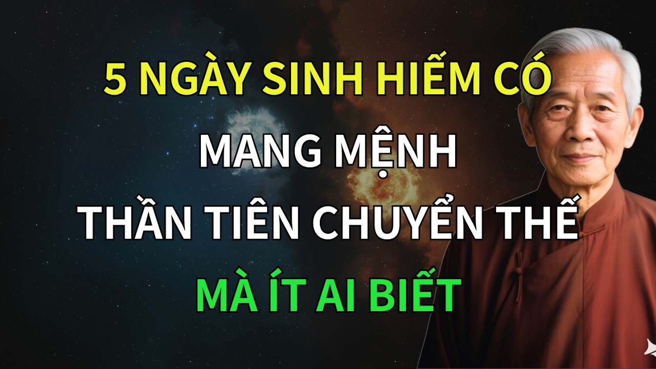 Người Sinh Vào 5 Ngày Âm Lịch Này Mang Phúc Lớn – Thần Tiên Chuyển Thế Giữa Đời Thường!