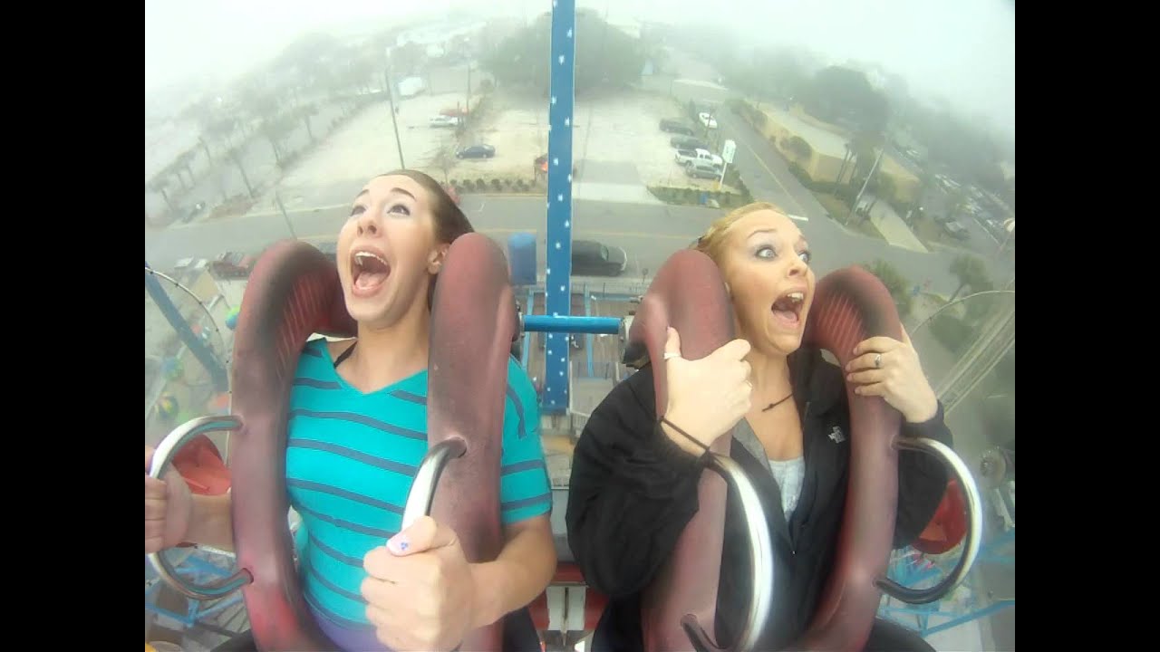 Mariah and linnaea on slingshot myrtle beach
