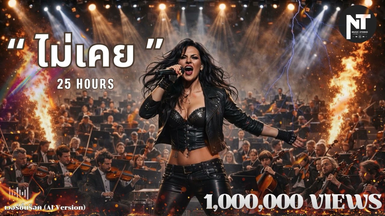 ไม่เคย 25hours (AI Version)   ( Rock Orchestra)