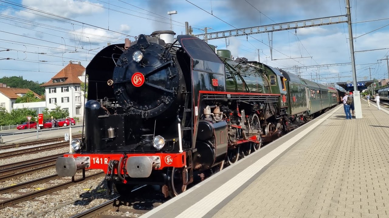 Dampf auf Schiene und Wasser mit der Mikado 141 R 1244