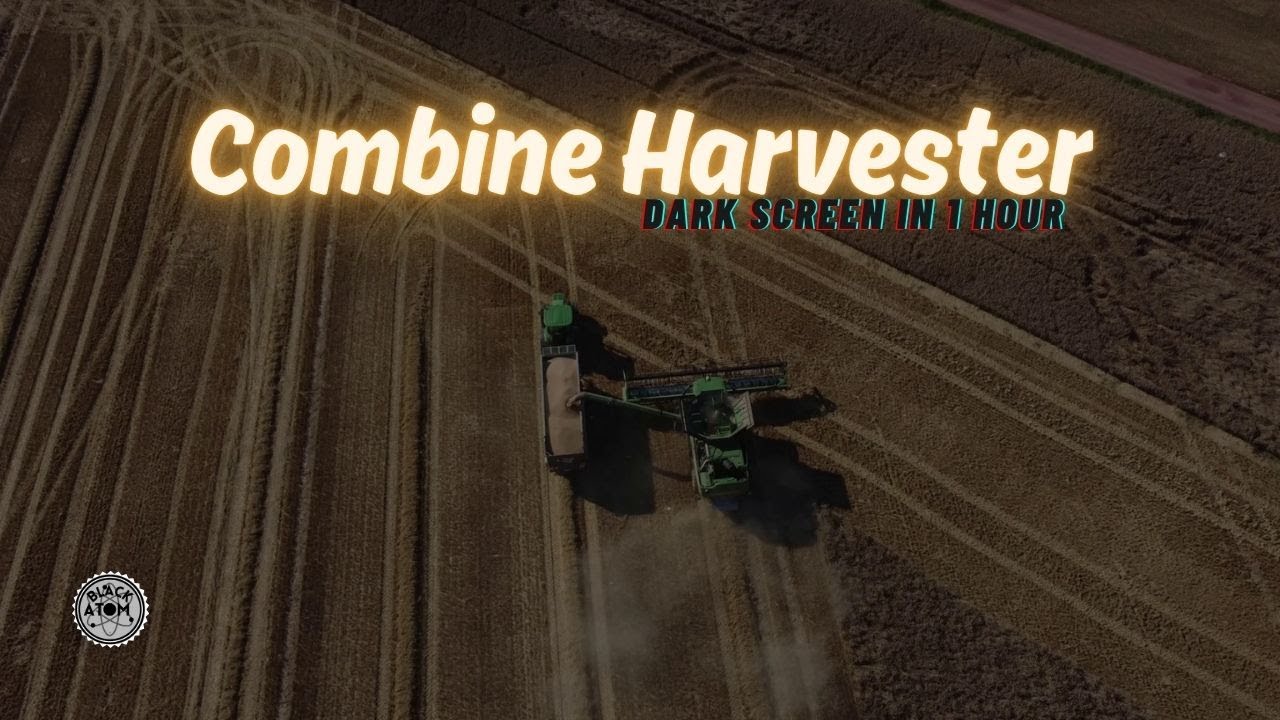🌾 Sleep to the Sound of a Combine Harvester at Work ⨀ 12 Hours of Gentle Farming White Noise