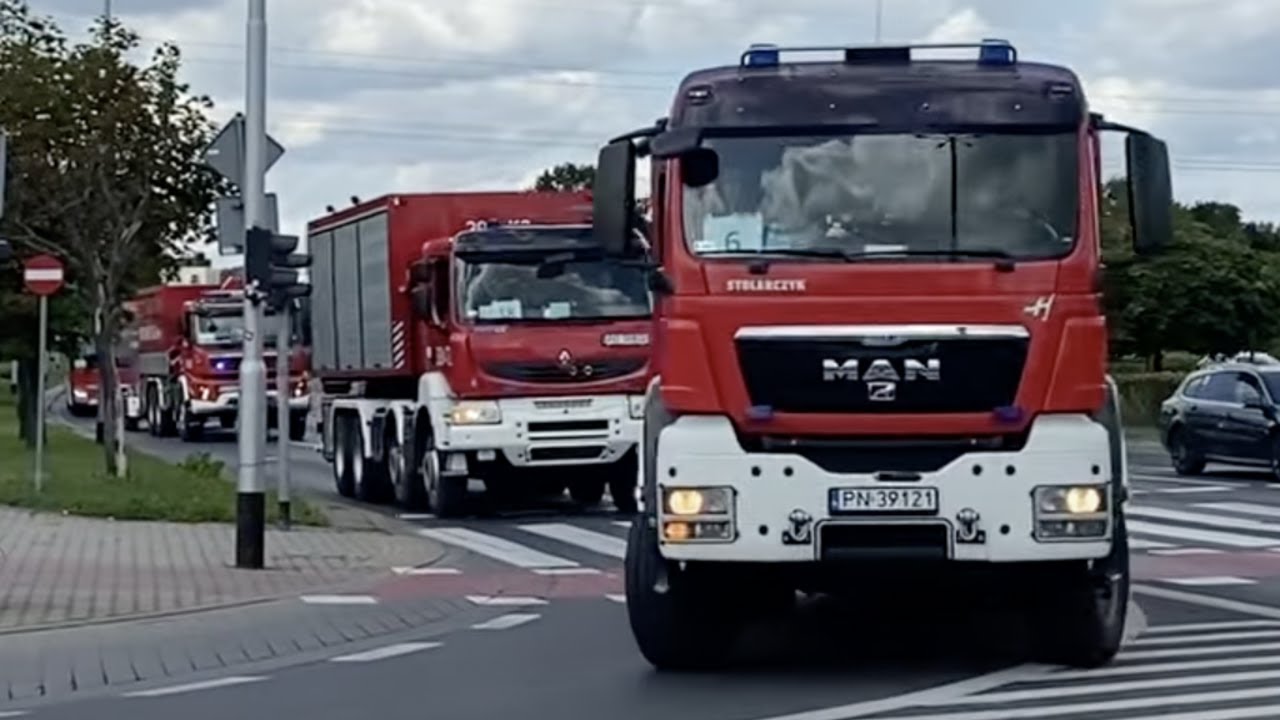 Państwowa Straż Pożarna - Przyjazd modułu GFFFV Poznań do miejsca koncentracji SIS #Grecja2021