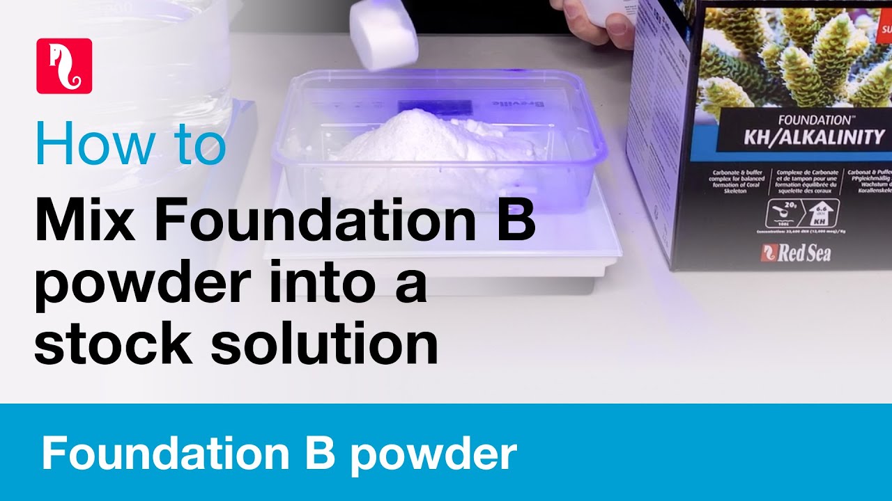 How to mix Foundation B powder into a stock solution