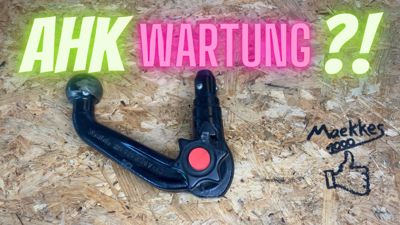 Wartung Westfalia Anhängerkupplung ( AHK pflegen ) abnehmbar
