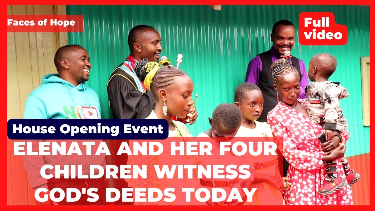Elenata Njeri na ciana ciake kurathimwo na atungatiri Bull na Prophet Peter makihingura nyumba njeru