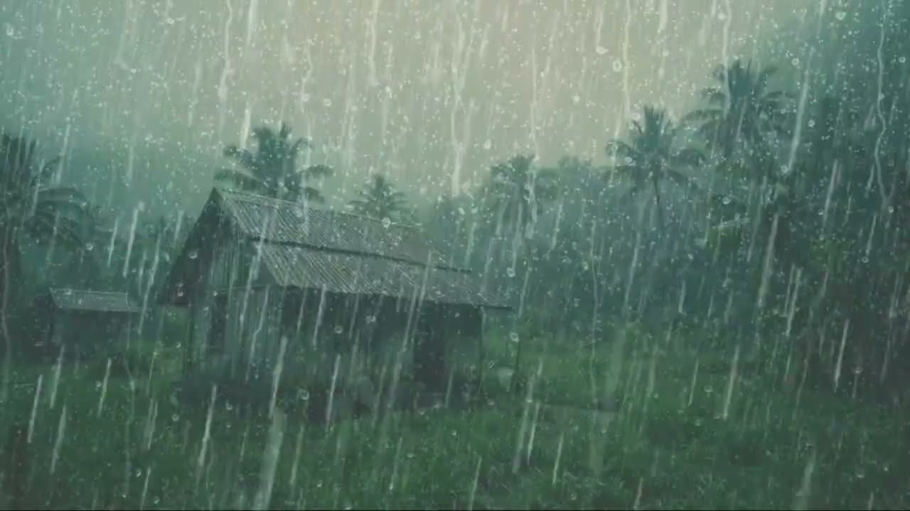Heavy Rain for Sleeping – Calm & Soothing Rain Noise