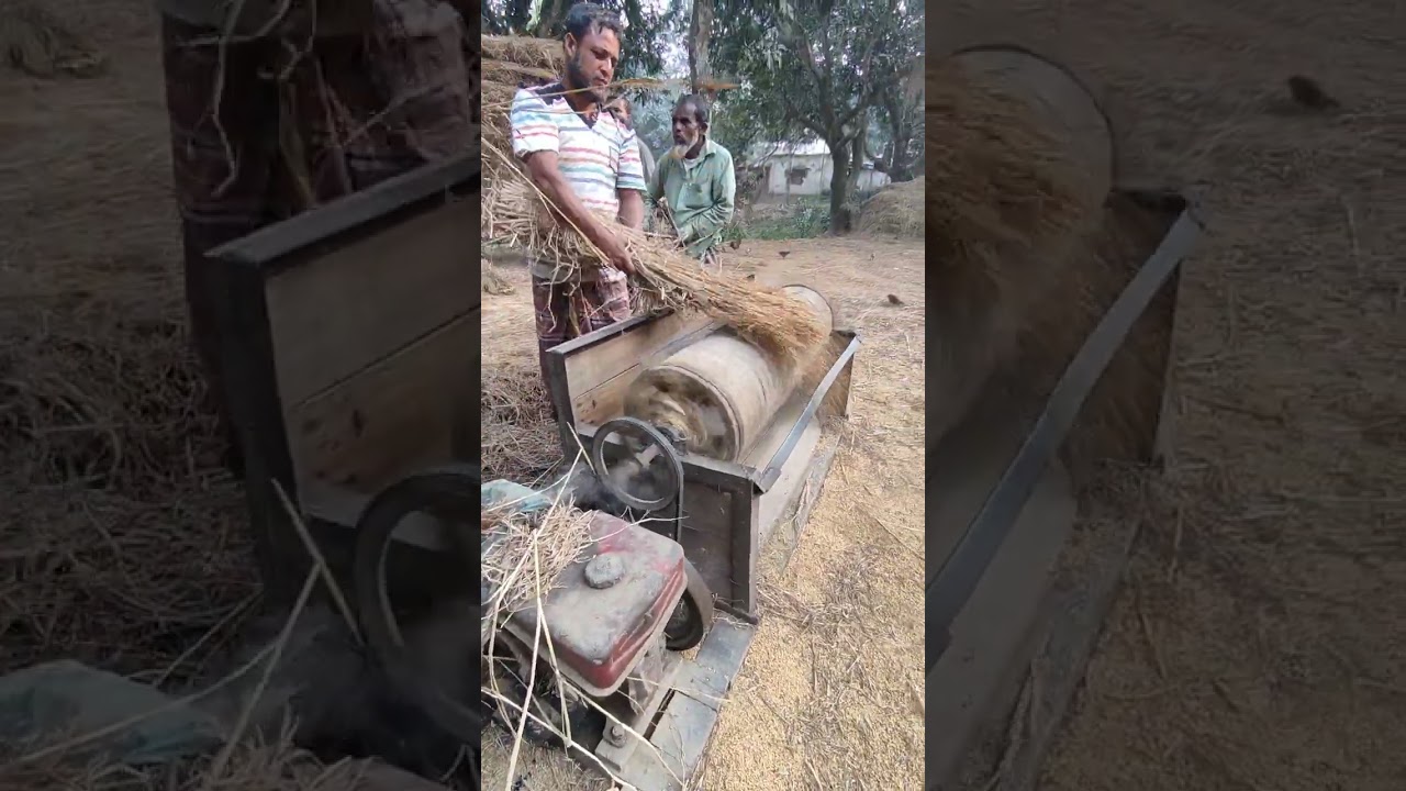 How to Make a Rice Thresher Machine at home with skills farmers