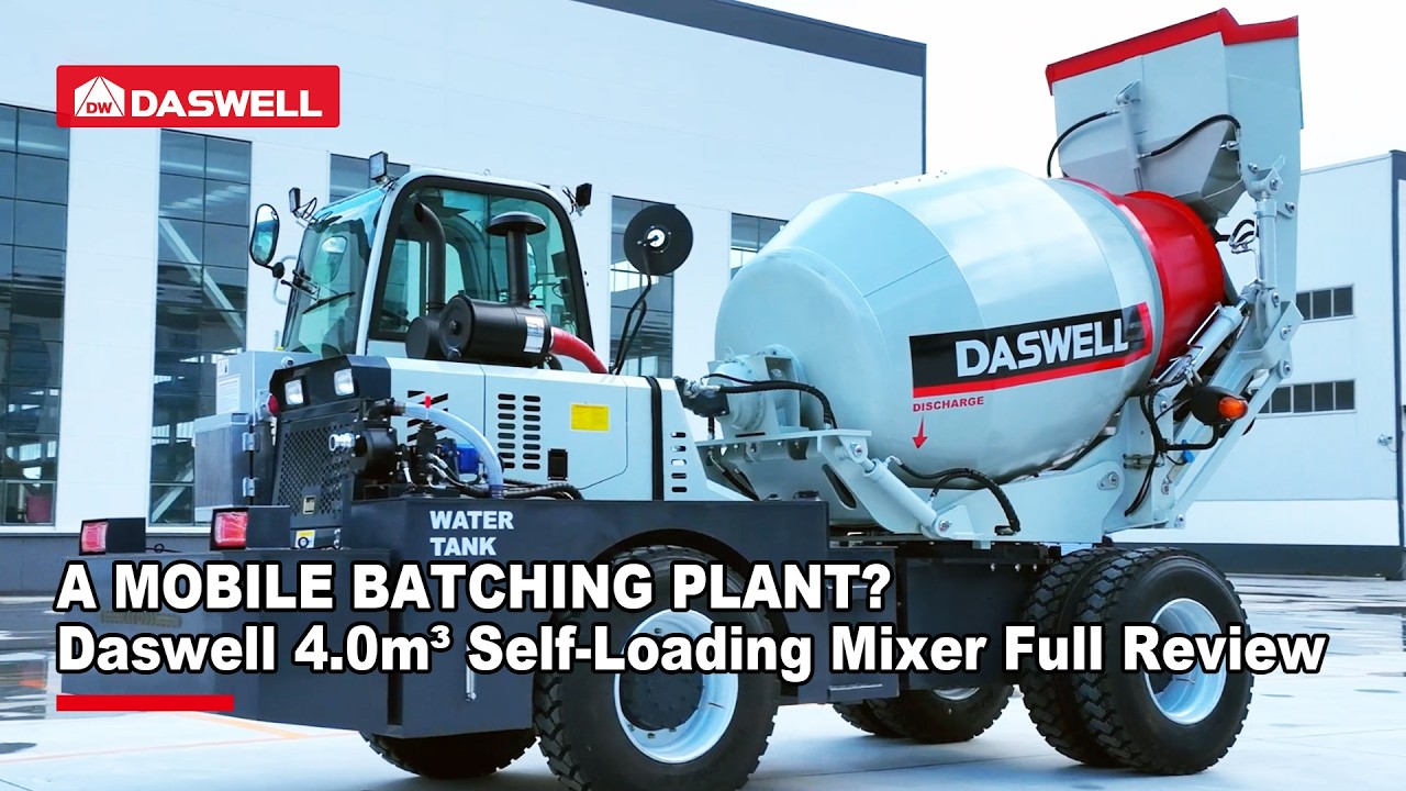 A Mobile Batching Plant? 🏗️ Daswell 4.0m³ Self-Loading Mixer Full Review