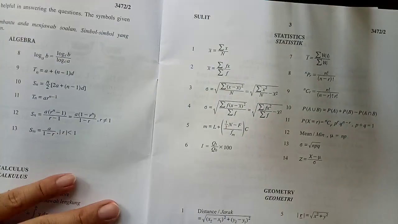 Soalan Susah Add Math SPM 2019