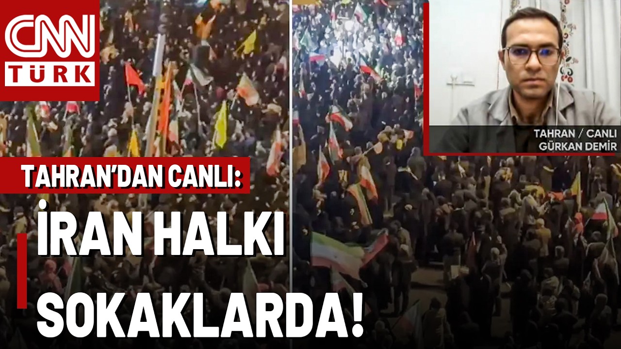 İran Direniyor, Sokaklar Tıklım Tıklım! Tahran'daki Türk Gazeteci Gürkan Demir Son Durumu Aktardı