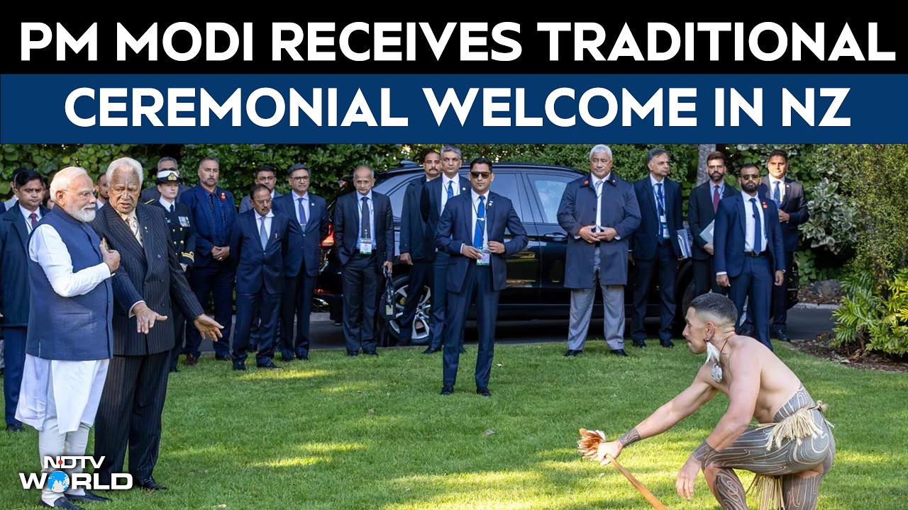 PM Modi New Zealand Visit | PM Modi Receives Ceremonial Welcome At Government House In New Zealand