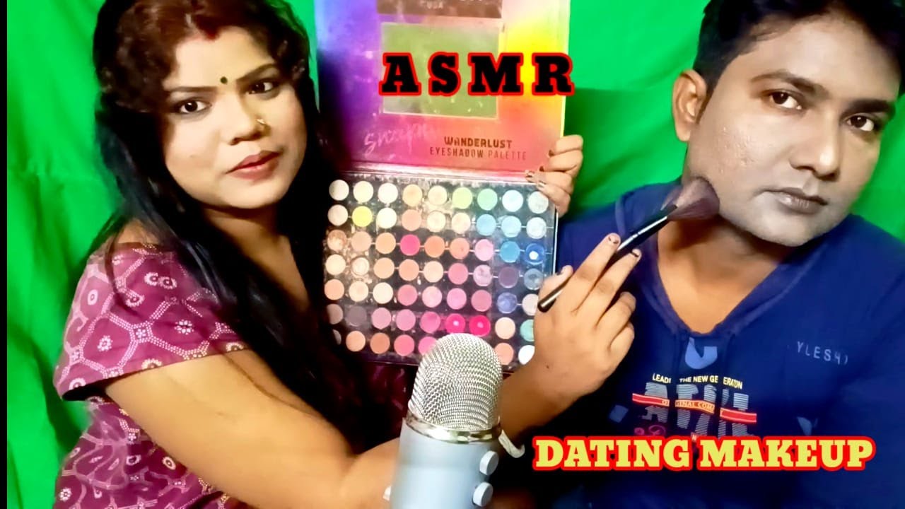 ASMR Fast and Aggressive Doing Men Makeup for Dating (personal attention)