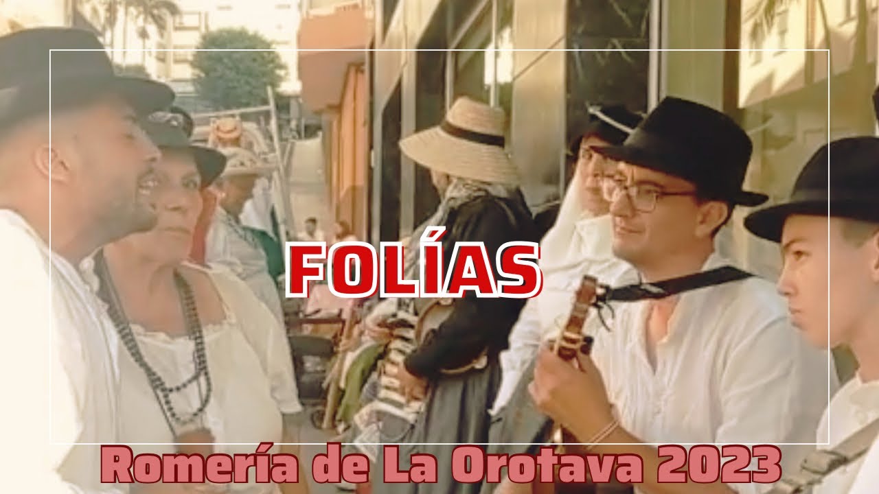Momentazo con Iván Quintana y Mary Barbuzano cantando FOLÍAS en la Romería de La Orotava 2023
