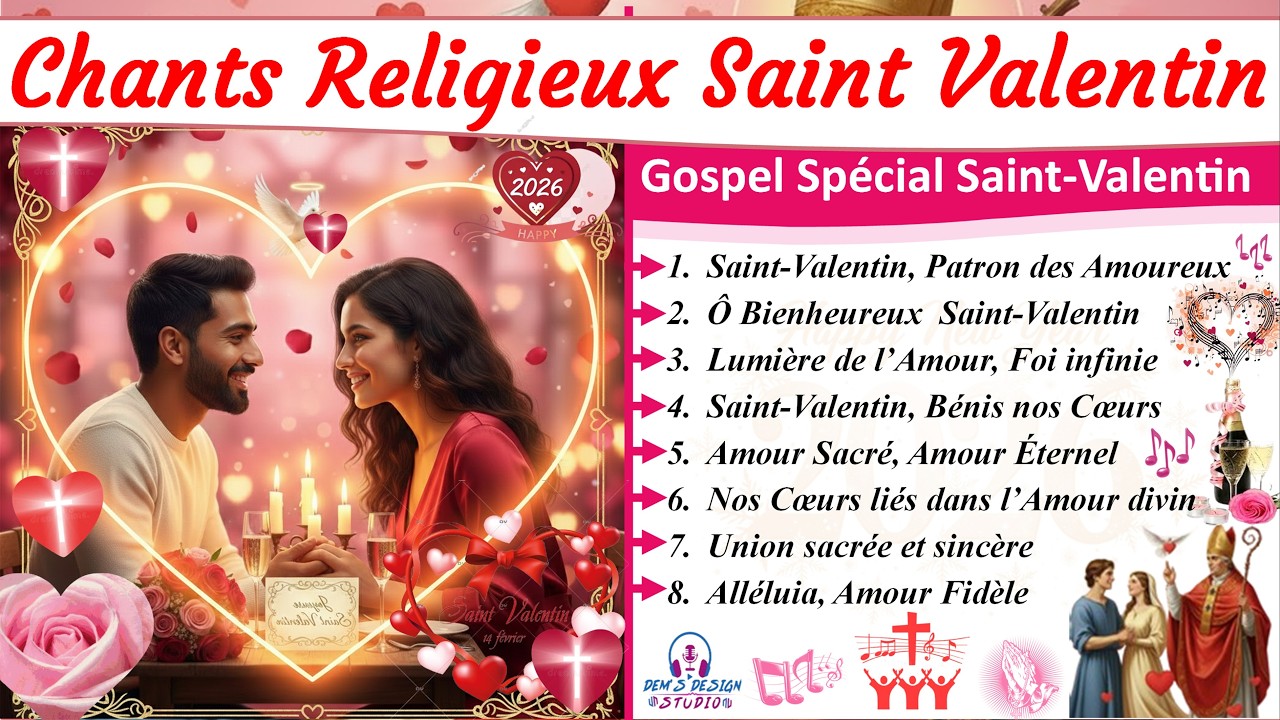🎶Chants Religieux pour la Saint-Valentin 2026 💖🌹| Joyeuse Saint Valentin sous la protection Divine🙏✨
