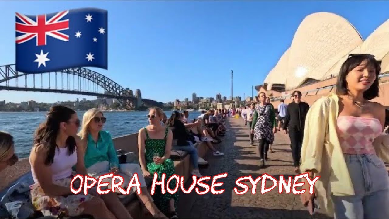Sydney 🇦🇺Walking Tour [4K] Opera house View Saturday Afternoon ￼