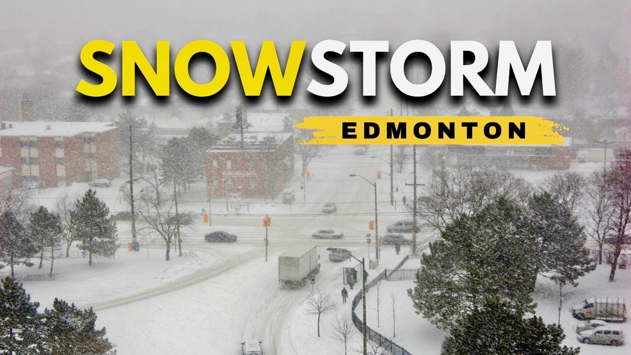 Edmonton Snowstorm 2026 ❄️🚗 | Extreme Winter Road Tour in Alberta, Canada 🇨🇦