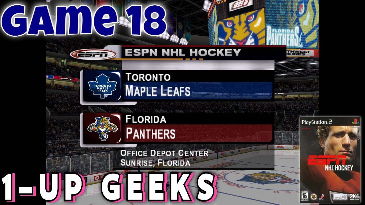 ESPN NHL Hockey (PS2) - 40-Game Franchise Mode: Game 18 - Leafs @ Panthers (4K) (No Commentary)
