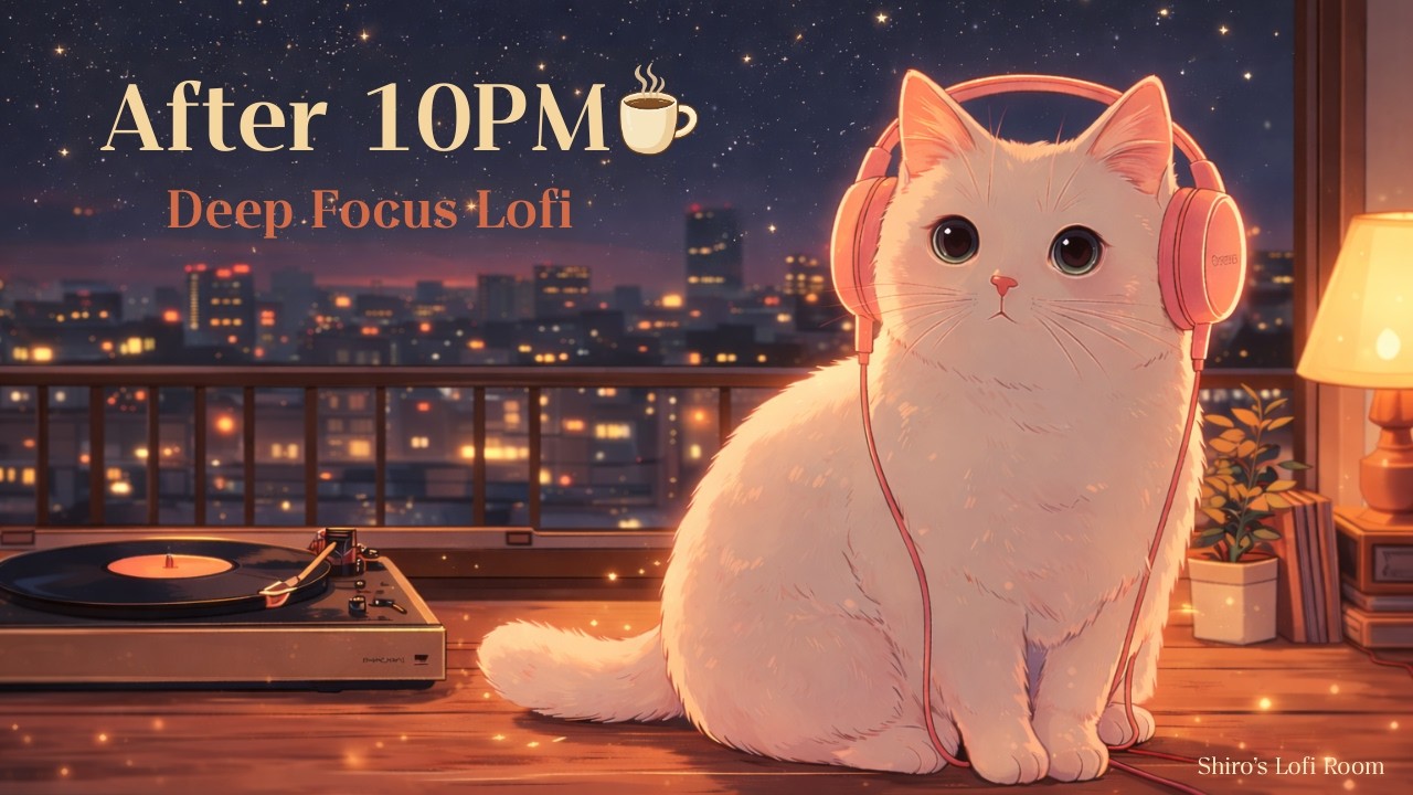 After 10PM ☕ | Soft Lofi for Deep Work 🎧🌙