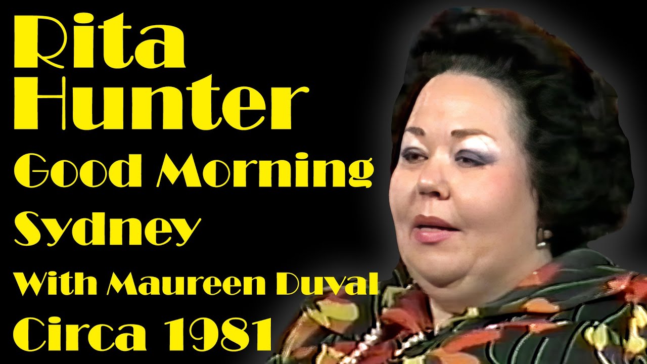 Rita Hunter On Good Morning Sydney - Circa 1981