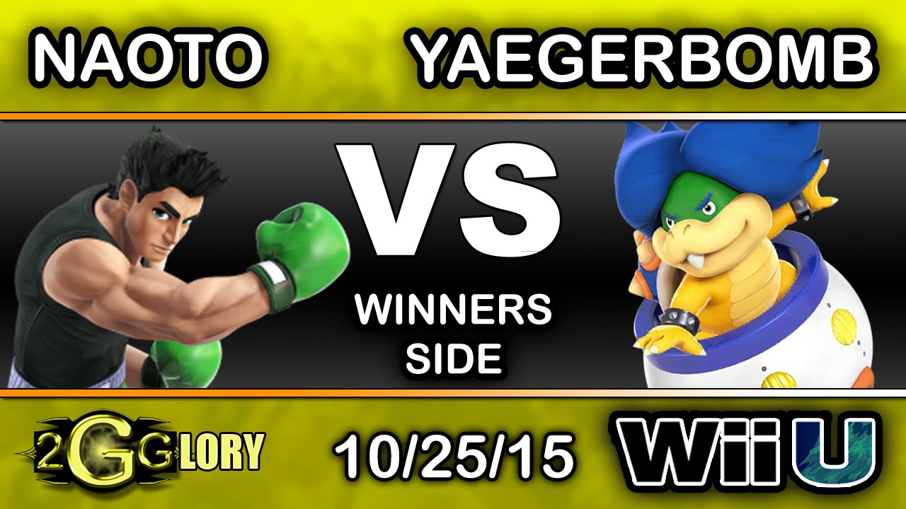 2GGlory &ndash; Naoto (Little Mac) Vs. Yaegerbomb (Lemmy) Winners Side - Smash Wii U