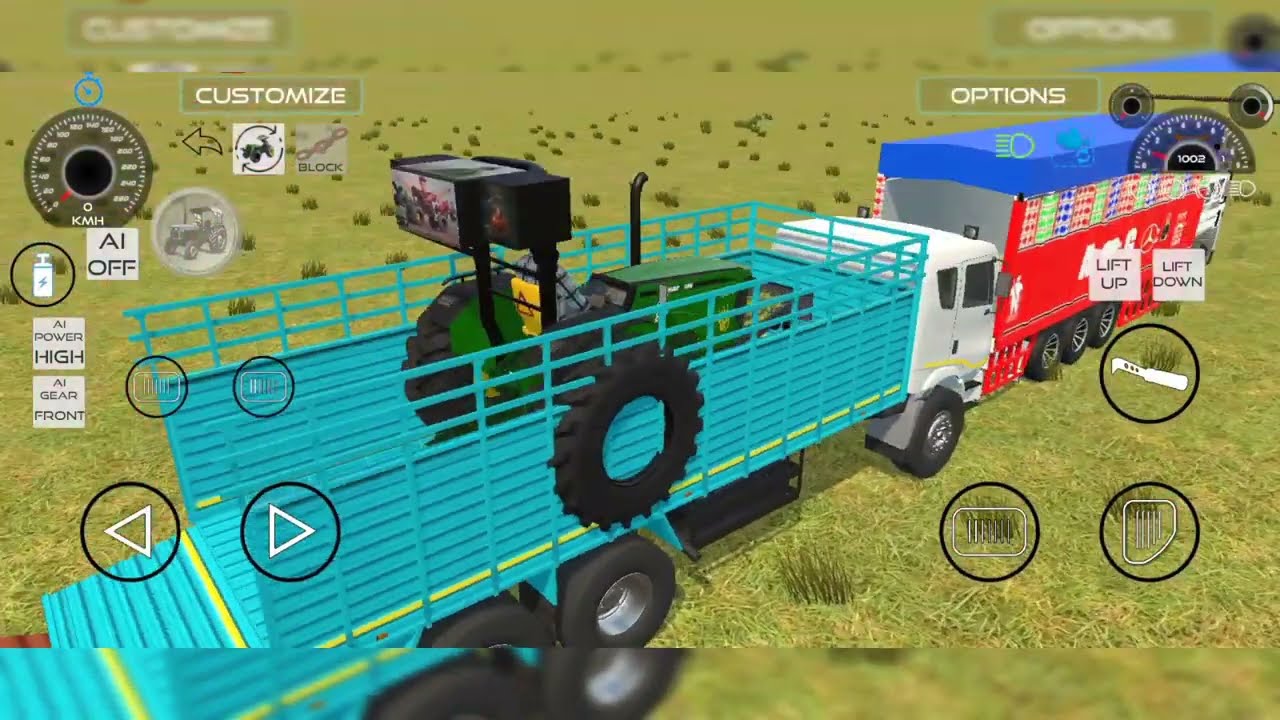 Drive JCB and Uploading Stone🪨🚜 From Dumper Truck in Game #truck​​​ #jcb​​​ #tractor​​​ #dumper​​​ 