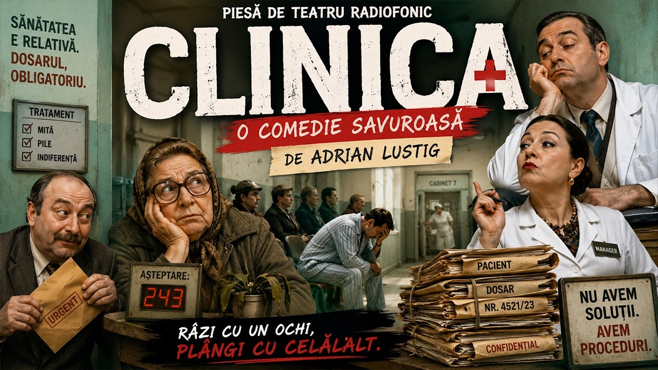 Clinica (o satiră incendiară despre sistemul medical) - de Adrian Lustig | Teatru pe Vinil (comedie)