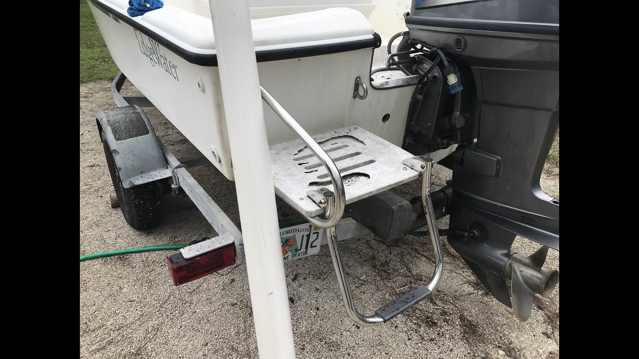 How to build a boat SWIM PLATAFORM and ladder from PVC.