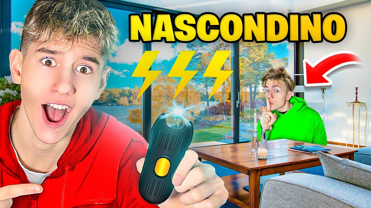 NASCONDINO ESTREMO con la SCOSSA ELETTRICA nella VILLA DEGLI YOUTUBERS!!