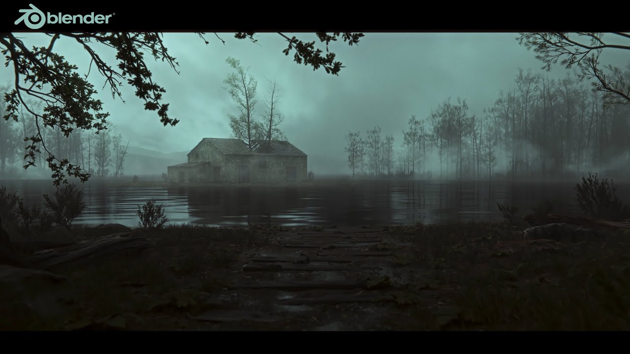 Creating an Atmospheric Lakeside Cabin in Blender