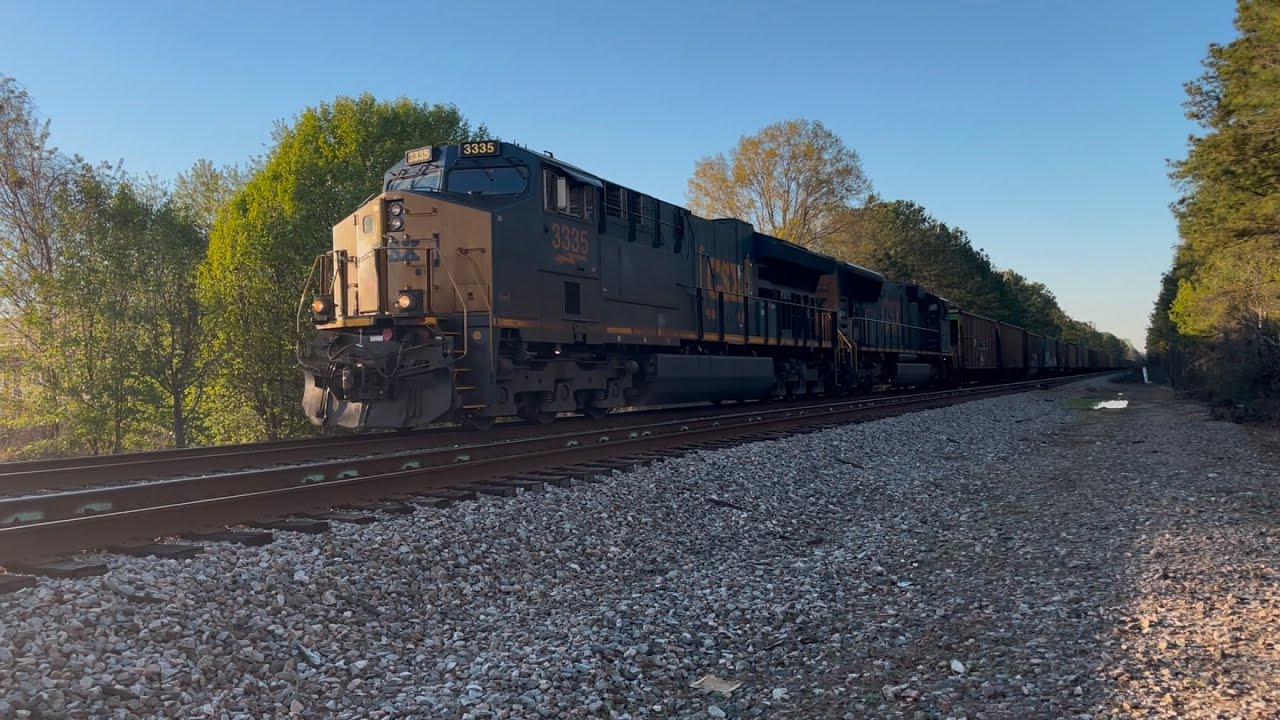 CSX 3335 Leads CSX R651-17 SB Loaded Coal Train From Florence SC To Wateree SC & Smack Talk At End 😂