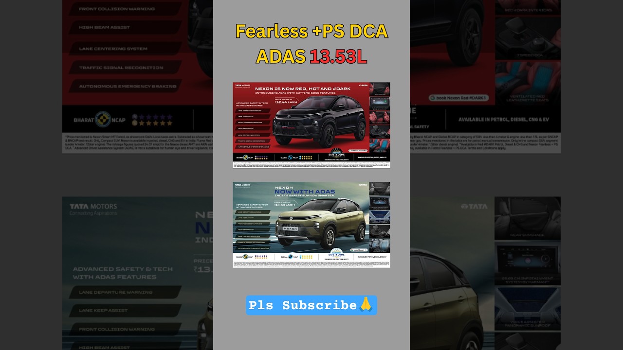 Tata Nexon 2025 ADAS Launch 💥 | Fearless+ PS DCA | ₹13.53L SUV That Beats All Rivals! 