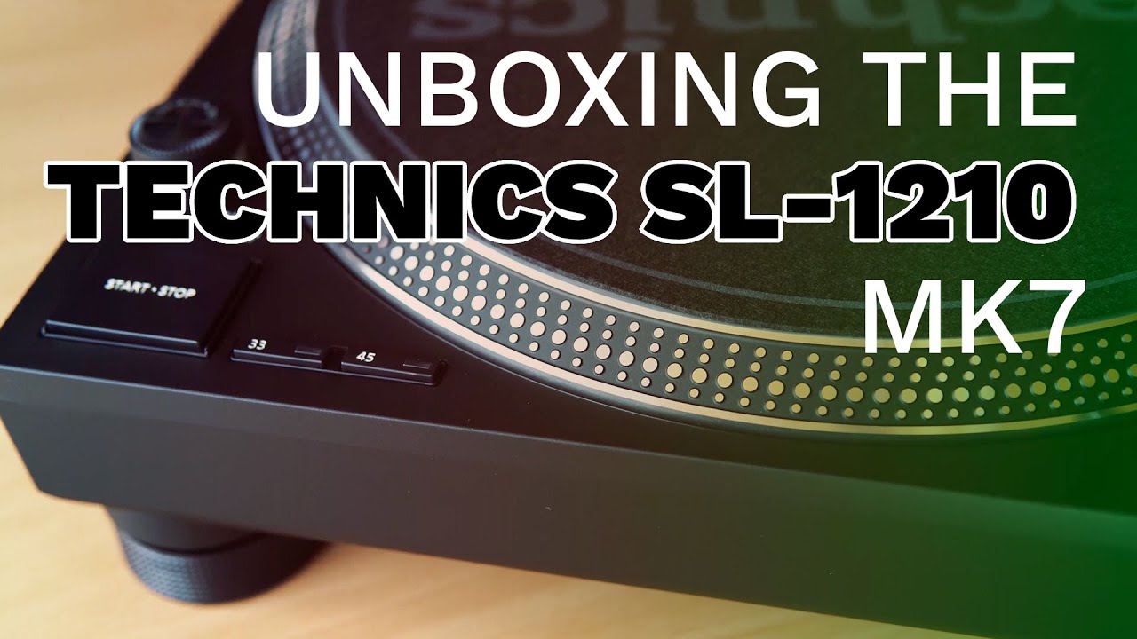 Распаковка Technics SL-1200/SL-1210 MK7