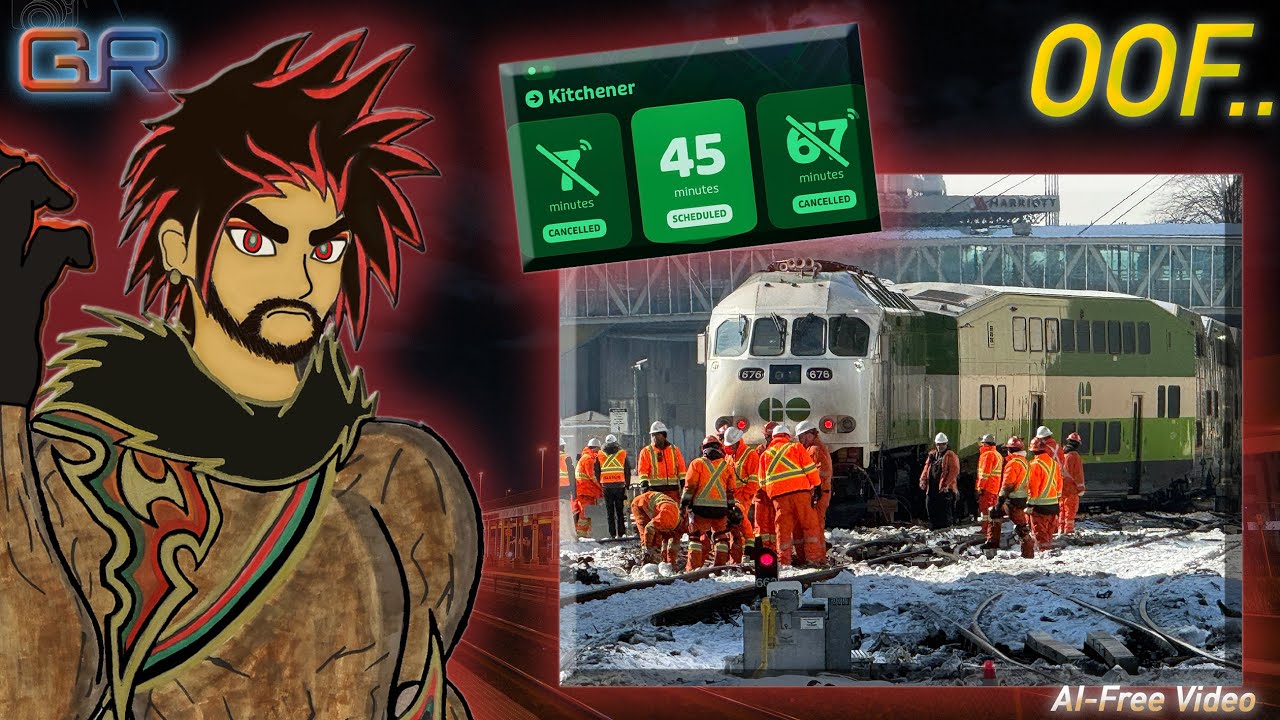 Сход поезда GO Transit с рельсов (и хаос, который это вызвало...)