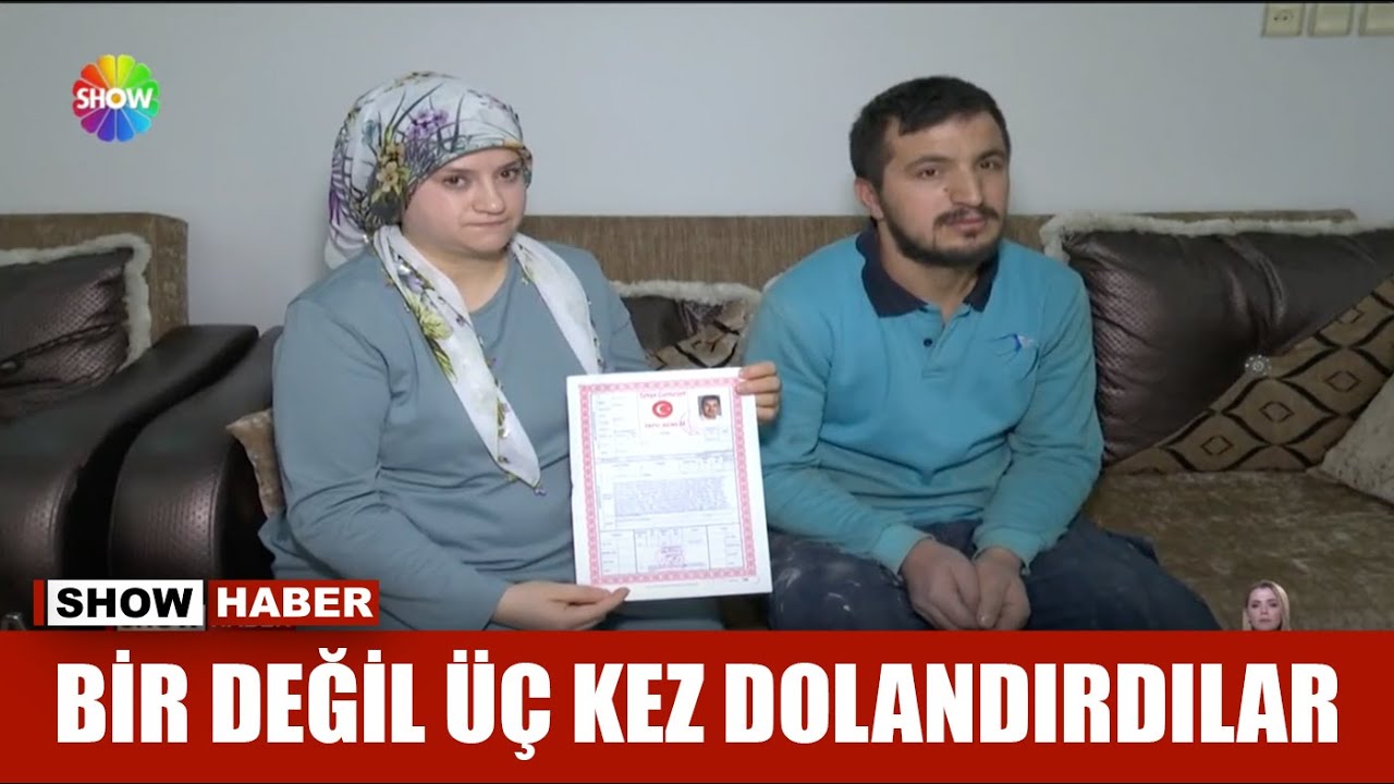 Bir değil üç kez dolandırdılar