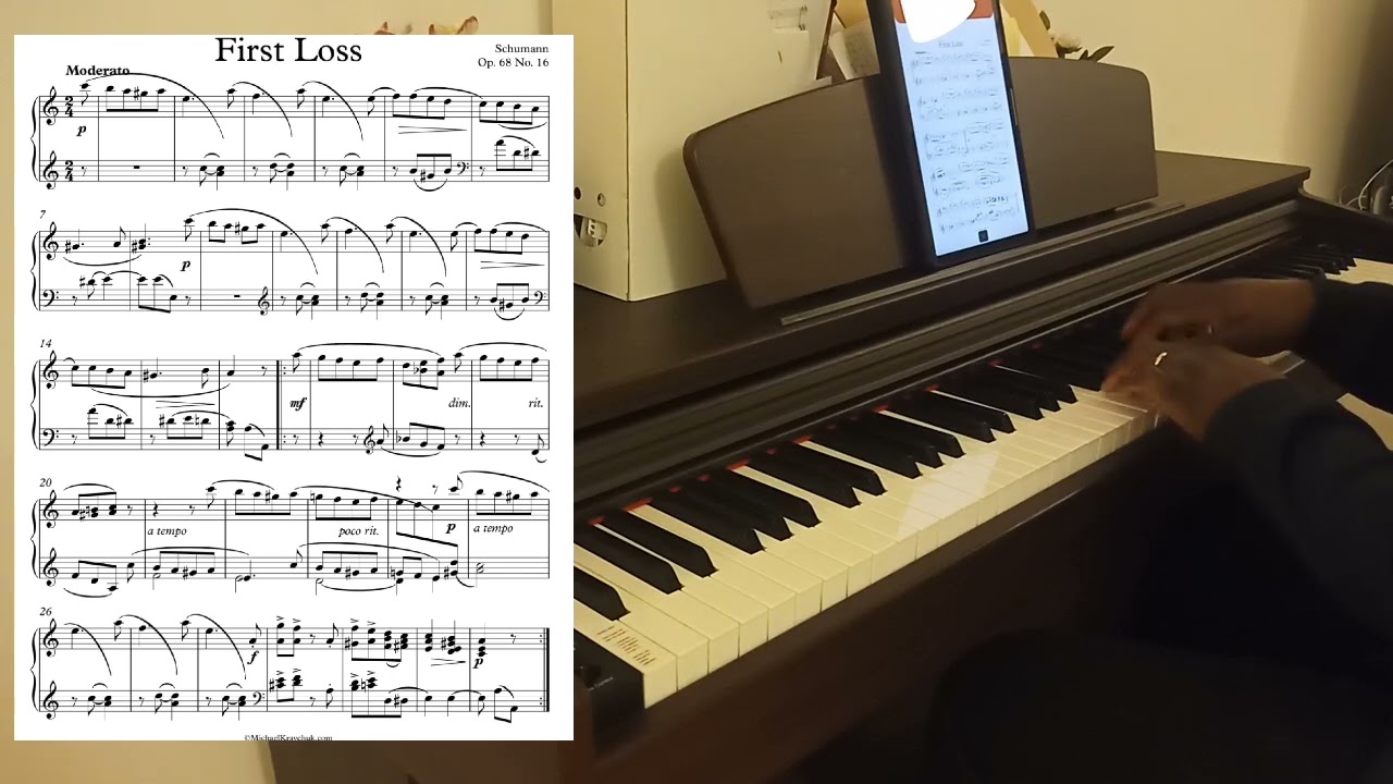 Piano challenge Month1-Week2: First Loss in Am, work in progress.