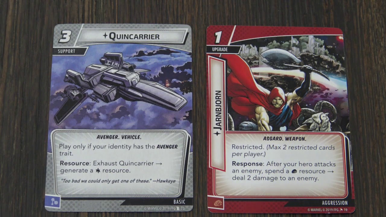Marvel Champions Thor Aggression Deckbuilding strategy.