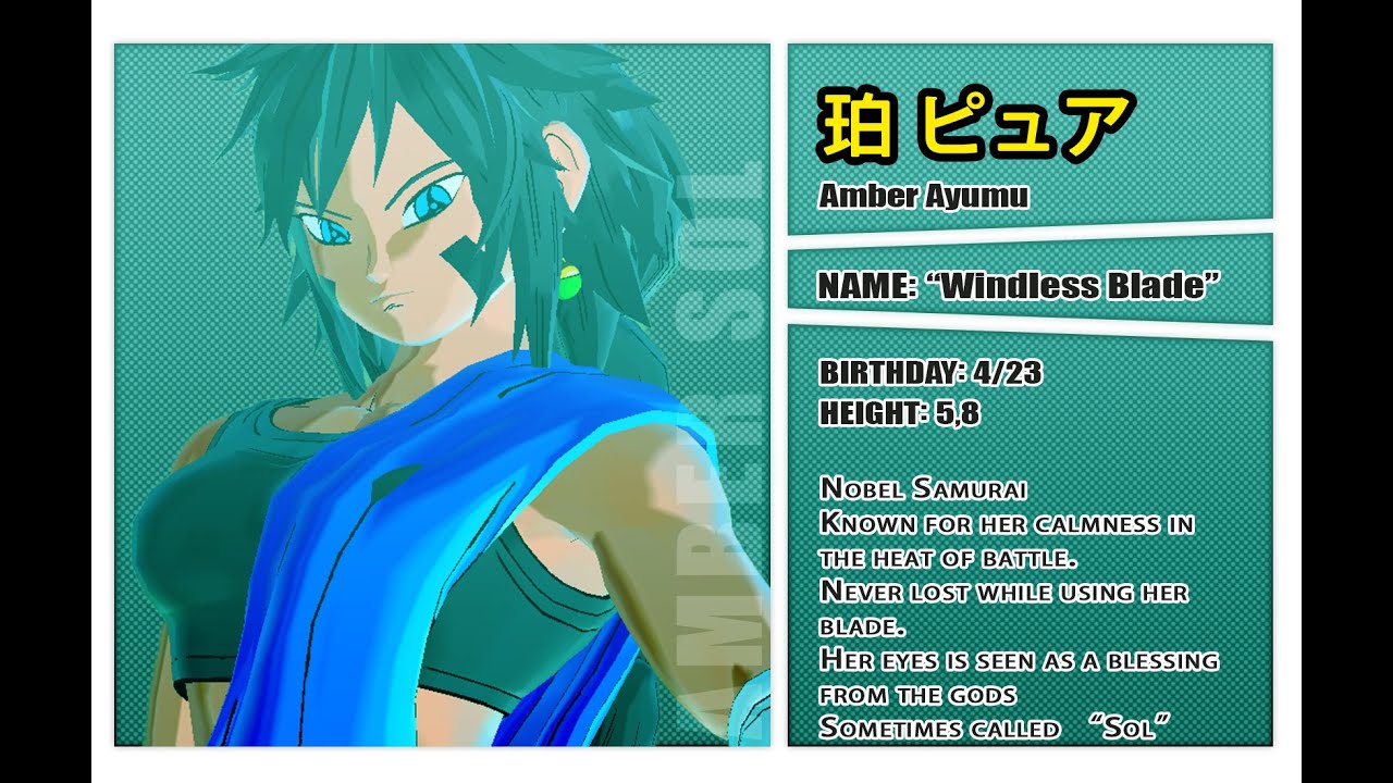 Amber Character Preview -  Dragonball Manga Rp [DBXV2}