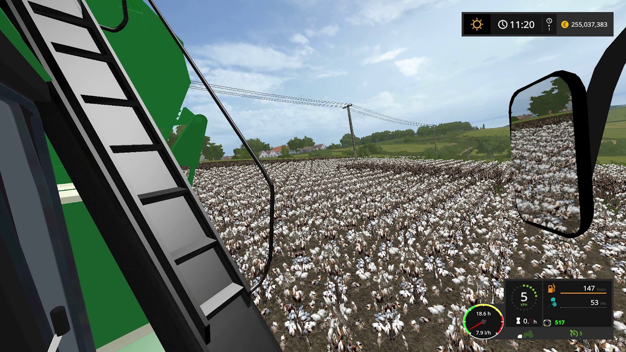 john deere 9930 Farming Simulator 2017 cotton harvest