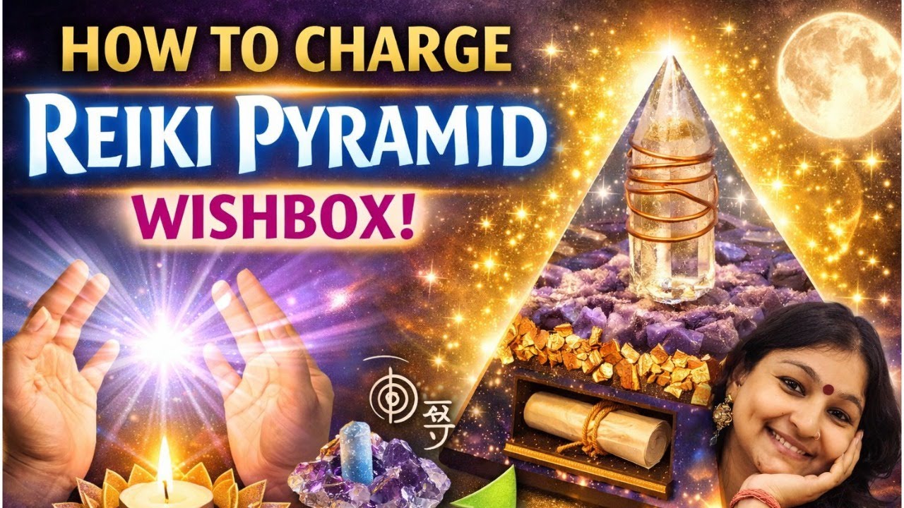 wish box pyramid charging by reiki energy || how to charge your wishbox and use for your goals ||