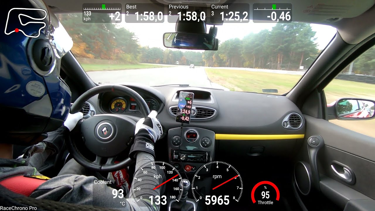 CLIO 3 RS / Tor Poznań Hot Lap 1:57.5 / Time Attack Poland 30.10.2021